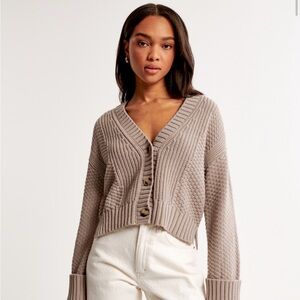 Abercrombie & Fitch Cameron seed stitch cardigan